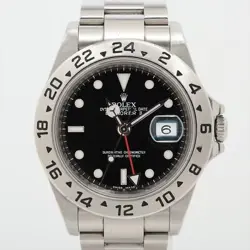 ROLEX EXPLORER II 16570T SS AT BLACK DIAL 2 EXTRA LINKS