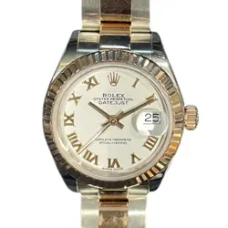 ROLEX DATEJUST 28 279171 STAINLESS STEEL/PINK GOLD AUTOMATIC LADIES #OKW067