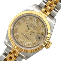 ROLEX DATEJUST 26 MILLIARD 179173MR CHAMPAGNE K18YG SS AUTOMATIC LADIES #OKW079