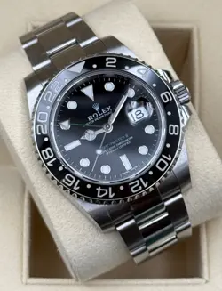 2019 Rolex GMT-Master II Black Green Stainless Steel 40mm 116710 LN Watch