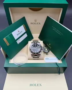 2019 Rolex GMT-Master II Black Green Stainless Steel 40mm 116710 LN Watch