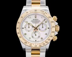 ROLEX 116523 DAYTONA 18K YELLOW GOLD / SS MOTHER OF PEARL ARABIC DIAL