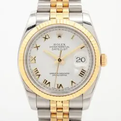 ROLEX DATEJUST 116233 SS×YG AT WHITE DIAL