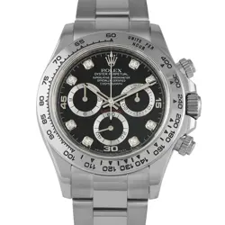ROLEX DAYTONA DIAMOND DIAL WHITE GOLD WATCH 116509