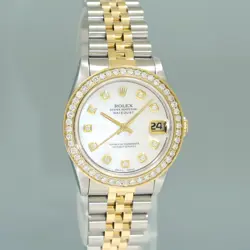 2022 RSC Papers Ladies Rolex 68273 Two Tone 18k Gold Steel 31mm Pearl Diamond