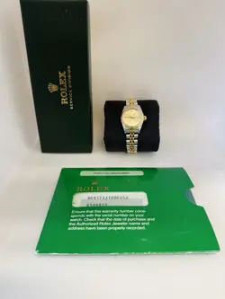 ROLEX DATEJUST 69173 LADIES 26MM 18K GOLD / STAINLESS WITH PAPERS – 1989