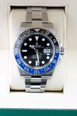 ROLEX GMT-MASTER II BATMAN 2024 NEW COMPLETE SET 126710BLNR