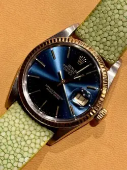 ROLEX DATEJUST 16013 36MM TWO TONE BLUE