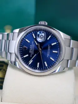 ROLEX DATEJUST 36 126200 BLUE 2020 FULL SET