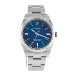 2019 Rolex Oyster Perpetual 39, 114300, Steel, Blue Dial, Oyster Bracelet, Bo...