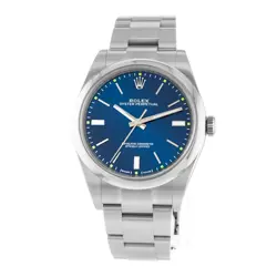 2019 Rolex Oyster Perpetual 39, 114300, Steel, Blue Dial, Oyster Bracelet, Bo...
