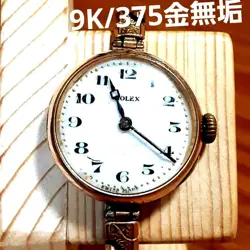 ROLEX ANTIQUE 9K SOLID GOLD WOMEN'S HAND-WIND WATCH USED]