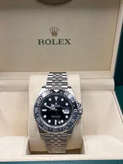 ROLEX GMT MASTER II BRUCE WAYNE OYSTER BRACELET WITH BOX