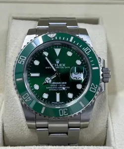 GREEN DIAL WHITE