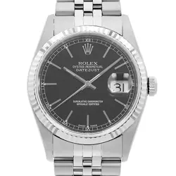 ROLEX DATEJUST 16234 BLACK Y NUMBER SECOND HAND MENS