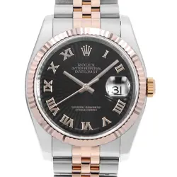 ROLEX DATEJUST 36 116231 BLACK ROMAN SUNBEAM D NUMBER SECOND HAND MENS