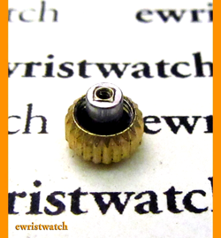 Genuine Rolex 18K Yellow Gold 5.45mm OYSTER PATENT Crown Early Oyster Bubbleback