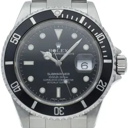 ROLEX SUBMARINA DATE 16610LN(P) STAINLESS STEEL MENSWATCH BLACK USED