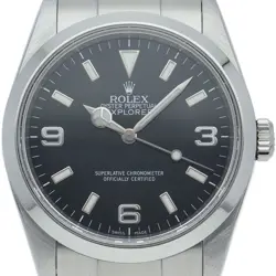 ROLEX EXPLORER 1 114270(Z) STAINLESS STEEL MENSWATCH BLACK USED