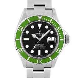 ROLEX GREEN SUBMARINER 16610LV DIVER'S WATCH #045