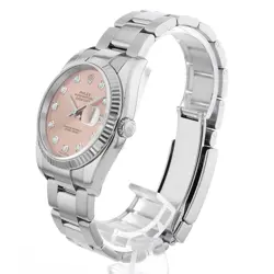 ROLEX DATEJUST 10P DIAMOND 116234G PINK 5 ROW JUBILEE D 921159
