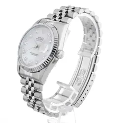 ROLEX DATEJUST 10P DIAMOND 16234NG WHITE U 920942