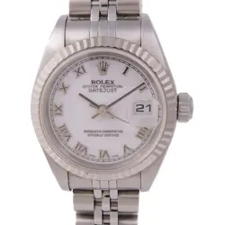 ROLEX DATEJUST 79174 WRIST WATCH WHITE STAINLESS STEEL  WHITE