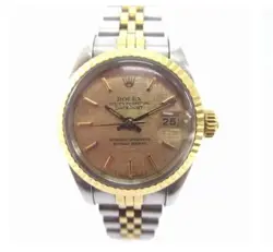 ROLEX ROLEX 6917 OYSTER PERPETUAL DATEJUST COMBI WATCH AUTOMATIC SILVER GOLD