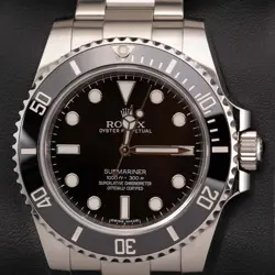 ROLEX SUBMARINER 114060 WATCH 40MM BLACK DIAL NO DATE, BOX & PAPERS
