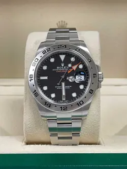 ROLEX EXPLORER II 42MM BLACK 216570 MINT 2019 + WARRANTY