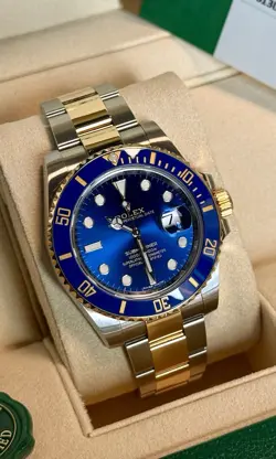 2019 Rolex Submariner “Bluesy” Full Set 116613LB 40mm Sunburst Blue Dial