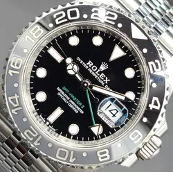 ROLEX MENS 40MM GMT MASTER BRUCE WAYNE W/ JUBILEE 126710GRNR COMPLETE