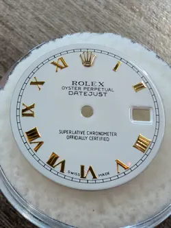 GENUINE ROLEX DATEJUST 26MM TWO TONE GOLD ROMAN MARKERS WHITE DIAL 69173 179173