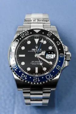 ROLEX GMT-MASTER II 116710BLNR SILVER OYSTER BATMAN