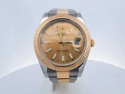 ROLEX DATEJUST 41MM TWO TONE YELLOW GOLD WATCH AA0625IZXZSA