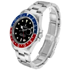 ROLEX GMT MASTER BLUE RED PEPSI BEZEL STEEL MENS WATCH 16700