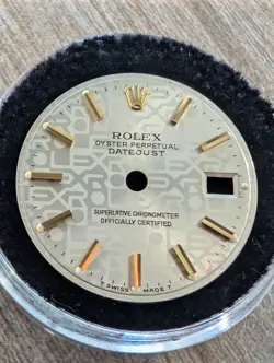 GENUINE ROLEX DATEJUST 26MM ANNIVERSARY SILVER W/ GOLD MARKERS 69173 179173