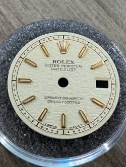 GENUINE ROLEX DATEJUST 26MM ANNIVERSARY CREAM DIAL W/ GOLD MARKERS 69173 79173
