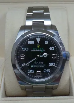 ROLEX AIR-KING OYSTER PERPETUAL AUTOMATIC WATCH BLACK DIAL 116900 40MM (MA2)