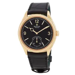 ROLEX 1908 BLACK DIAL UNISEX WATCH 52508-0002