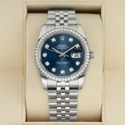 ROLEX DATEJUST 36MM 116244 BLUE DIAMOND JUBILEE