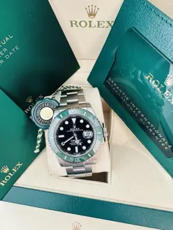 MEN’S 2022 ROLEX SUBMARINER DATE 126610LV STARBUCKS 41MM  BOX & PAPERS