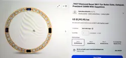 Diamond Rolex Date Lady 2Tone 14K Yellow Gold Steel Watch White Roman Dial 6517