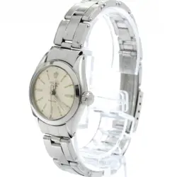 ROLEX OYSTER PRECISION 6410 STAINLESS STEEL HAND-WOUND SILVER LADIES WRISTWATCH