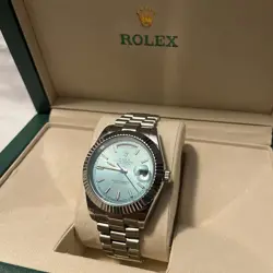 ROLEX OYSTER PERPETUAL DAY-DATE 40 LIGHT BLUE