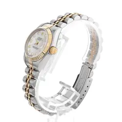 ROLEX DATEJUST 10P DIAMOND 79173NG WHITE SHELL F 618990