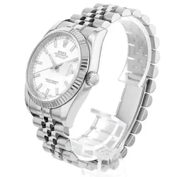 ROLEX DATEJUST 116234 WHITE BAR 5 ROW JUBILEE 238826