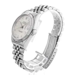 ROLEX DATEJUST 10P DIAMOND 16234G SILVER P 619135
