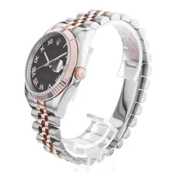 ROLEX DATEJUST 36 116231 BLACK ROMAN SUNBEAM D 238162