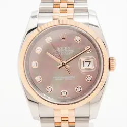 ROLEX DATEJUST 116231NG SS×PG SS×PG AT SHELL-FACE 3 EXTRA LINKS